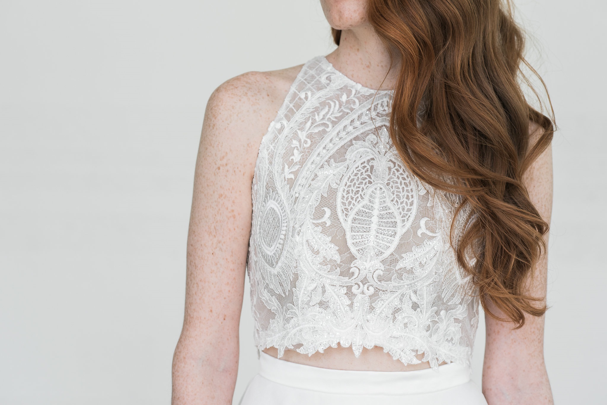 Charvi lace top. Bridal Separates