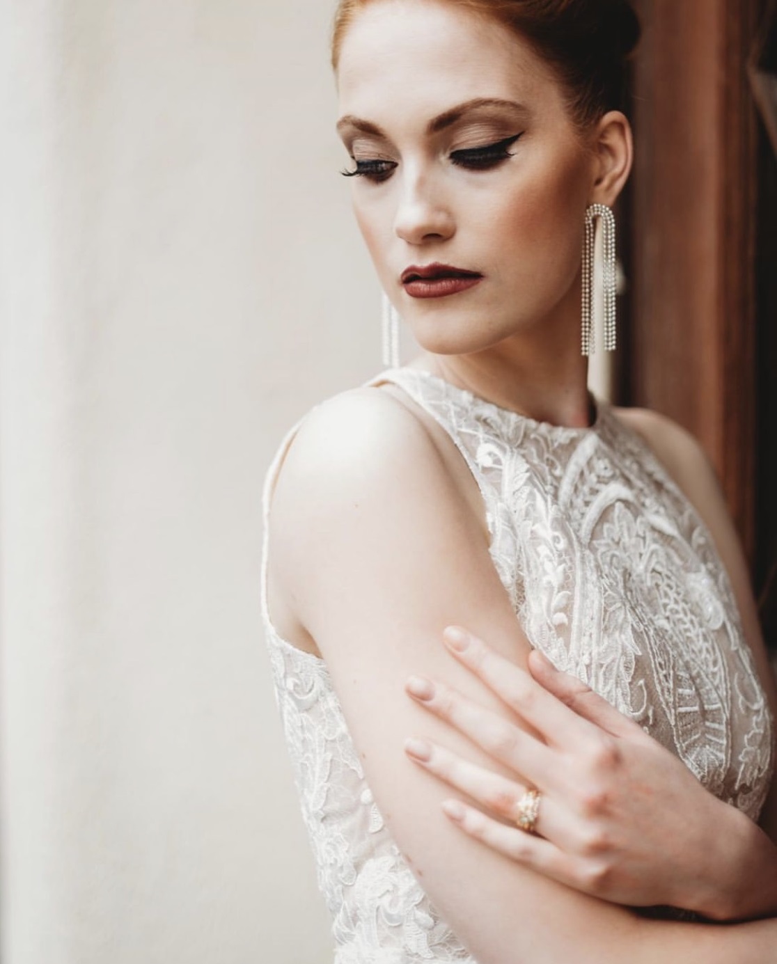 Charvi: Ivory Corded Lace