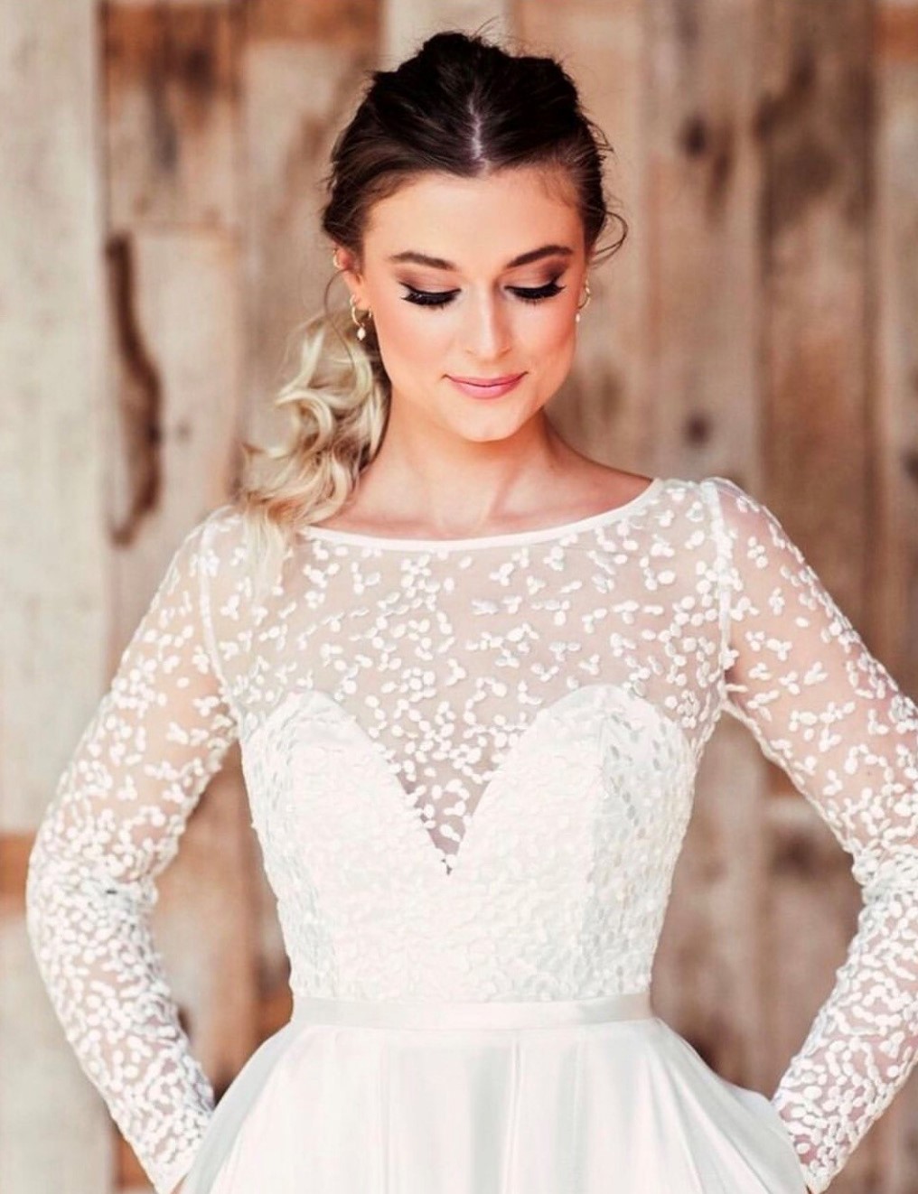 Gabby: Ivory Embroidered Lace